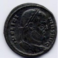 Licinio (307-324 d.C.): follis "VIRTVS EXERCIT" zecca di Aquileia (RIC,VII#63)