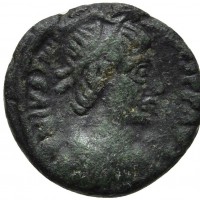 Giustiniano I (527-565 d.C.): pentanummo di zecca incerta (Sear#337; MIBE 246 atteribuito alla Sicilia, DOC#369), grammi1.26, mm 12.
Ex Numismatik Naumann, 146, lotto 1102