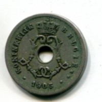Belgio, Leopoldo II (1865-1909): 50 cent. 1903 (KM#47)