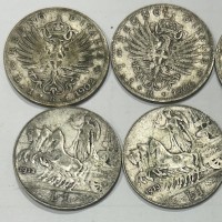 Vittorio Emanuele III (1900-1943): lotto di 6 monete differenti da 1 lira (1902-1906-1907-1912-1913-1917)