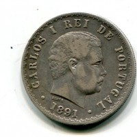 Portogallo, Carlos I (1889-1908): 500 reis 1891 (KM#535)

