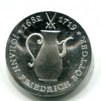 Germania, Rep. Democratica (1949-1990): 10 marchi 1969 "J.F.Bottger" (KM#24)