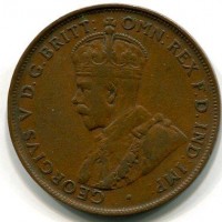 Australia, Giorgio V (1910-1936): 1 penny 1923 (KM#23)