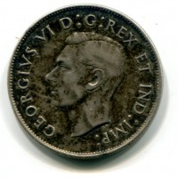 Canada, Giorgio VI (1936-1952): 50 cent. 1945 (KM#36)
