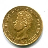 Carlo Alberto (1831-1849): 20 lire 1831-Ge "FERT" (Gigante#16)
