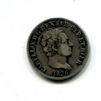 Carlo Felice (1821-1831): 50 centesimi 1826-To (Gigante#89)
