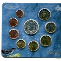 San Marino 2012: serie annuale 8 pezzi più moneta da 5 euro in argento "Giovanni Pascoli"
