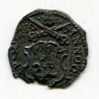 Roma, Innocenzo X (1644-1655): mezzo grosso Anno V, (Muntoni#71b)
