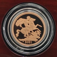 Gran Bretagna, Elisabetta II (1952-2022): sterlina 2021 PROOF, in confezione originale con certificato