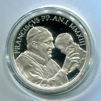 Vaticano 2013: 5 euro "XLVIII Giornata Mondiale della Pace", in confezione originale. -Proof-
