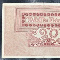 Belgio: 20 franchi 10/07/1920 (Pick#67), strappetto