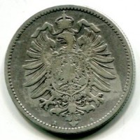 Germania, Guglielmo I (1871-1888): 1 marco 1881-A (KM#7)

