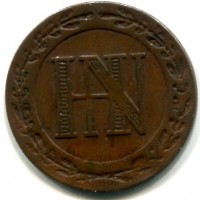 Germania, Westphalia, Jeronimo Napoleon (1807-1813): 5 cent 1812-C (KM#94)
