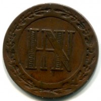 Germania, Westphalia, Jeronimo Napoleon (1807-1813): 5 cent 1812-C (KM#94)
