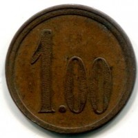 Impresa Alcide Sculati: gettone da 1 lira

