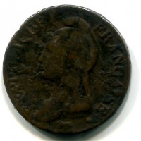 Francia, Direttorio (1795-1799): 1 decime L'AN 7-BB (Gadoury#187)
