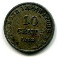 Milano, Napoleone I (1805-1814): 10 cent. 1812 (Gigante#201)
