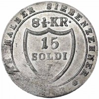 Gorizia, Francesco II (1792-1805): 15 soldi 1802-F (Gigante#2), conio debole