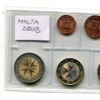 Malta 2008: serie euro, confezionata da privati
