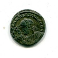 Costantino II (337-340 d.C.): follis "VIRTVS EXERCIT" zecca di Siscia  (RIC,VIIi#133))