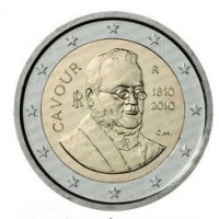 Italia 2010: 2 euro commemorativi "Cavour"