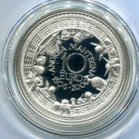 Italia 2006: 10 euro "Andrea Mantegna", nella confezione originale, segni di penna all'interno della scatola.
