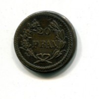 Peso Monetale: 20 fran, gr.6,45