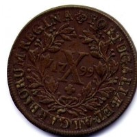 Portogallo, Maria I (1786-1799): 10 reis 1799 (KM#309)