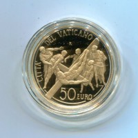 Vaticano, Benedetto XVI (2005-2013): 20+50 euro 2011 "La Cappella Paolina Restaurata/San Pietro", in confezione originale