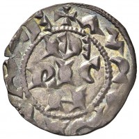 Pavia, Federico II di Svevia (1220-1250): grosso da 4 denari imperiali (MIR#840), grammi 1.32, stupenda patina iridescente
