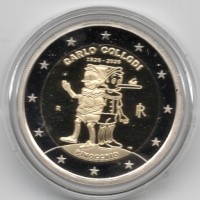 Italia 2026: 2 euro commemorativo "Pinocchio", nel cofanetto ufficiale. Tiratura 10.000 pezzi. -Proof-
