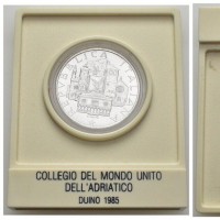 Repubblica Italiana: 1985, 500 lire "Mondo unito dell'Adriatico", in confezione originale