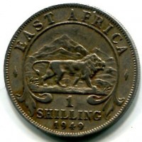 East Africa, Giorgio VI (1936-1952): 1 scellino 1949 (KM#31)
