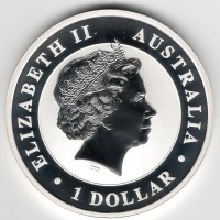 Australia, Elisabetta II (1952-2022): 1 dollaro 2019 "Kookaburra", oncia