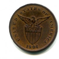 Filippine, amministrazione USA: 1 centavo 1904 (KM#163)
