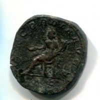 Otacilia Severa (244-249 d.C.): sesterzio "CONCORDIA AVG" 18,70g (RIC#203a), corrosioni