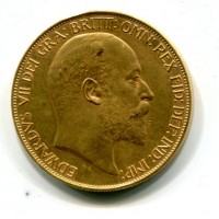 Gran Bretagna, Edoardo VII (1901-1910): 5 sterline 1902 (Spink#3966), ex matt proof, due minimi colpetti al bordo ma ottima qualità