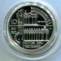 Vaticano 2006: 10 euro 2006 "Bernini: il colonnato di San Pietro" -Proof-