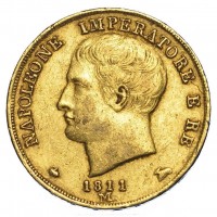 Milano, Napoleone I (1805-1814): 20 lire 1811 (Gigante#87)
