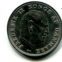Danimarca, Federico IX (1947-1972): 5 kroner 1971 (KM#853.1)
