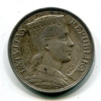 Lettonia: 5 lati 1931 (KM#9)
