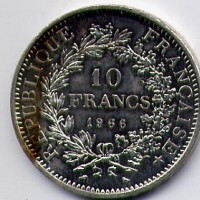 Francia, Quinta Repubblica (dal 1959): 10 franchi 1966 (Le Franc#364.4)