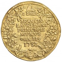 Venezia, Francesco Loredan (1752-1762): osella da 4 zecchini AN II=1753, sigle massaro SB per Stefano Barbaro (Paolucci#432), grammi 13.62. Da montatura. Ex Nomisma, asta 56 (2017), lotto 1262