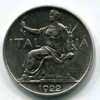 Vittorio Emanuele III (1900-1943): buono da 1 lira 1922 (Gigante#140)