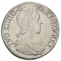 Francia, Luigi XIV (1643-1715): 1/2 ecu 1652-Dijon (Duplessy#1740)