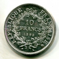 Francia, Quinta Repubblica (dal 1959): 10 franchi 1965 (Le Franc#364.3)