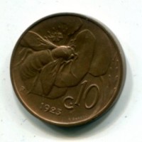 Vittorio Emanuele III (1900-1943): 10 cent. 1923 "Ape" (Gigante#232)
