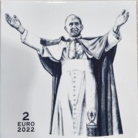 Vaticano 2022: 2 euro commemorativi "125° anniversario della nascita di Paolo VI", in cofanetto