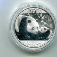Cina: 10 yuan 2011 "Panda" -Oncia-
