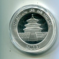 Cina: 10 yuan 2011 "Panda" -Oncia-
